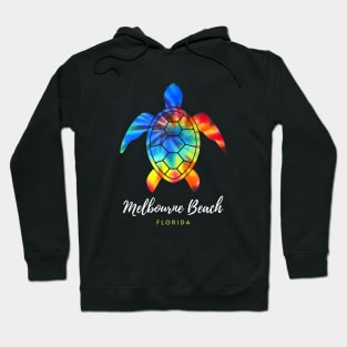 Melbourne Beach Florida Sea Turtle Conservation Tie Dye Hoodie